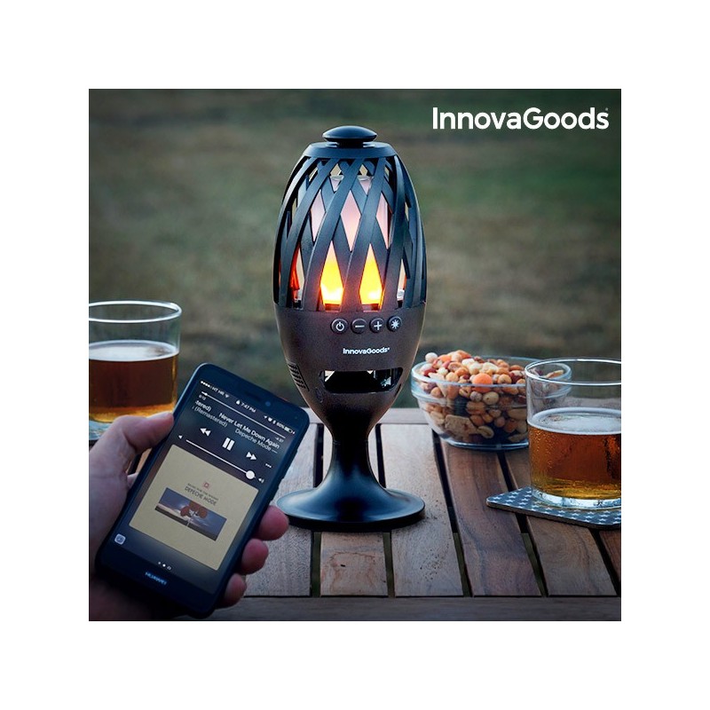 InnovaGoods Bluetooth LED Leuchte mit Lautsprecher