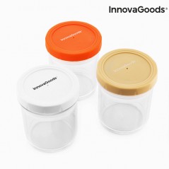 InnovaGoods Hermetische Anpassbare Plastikbehälter (3er Pack)