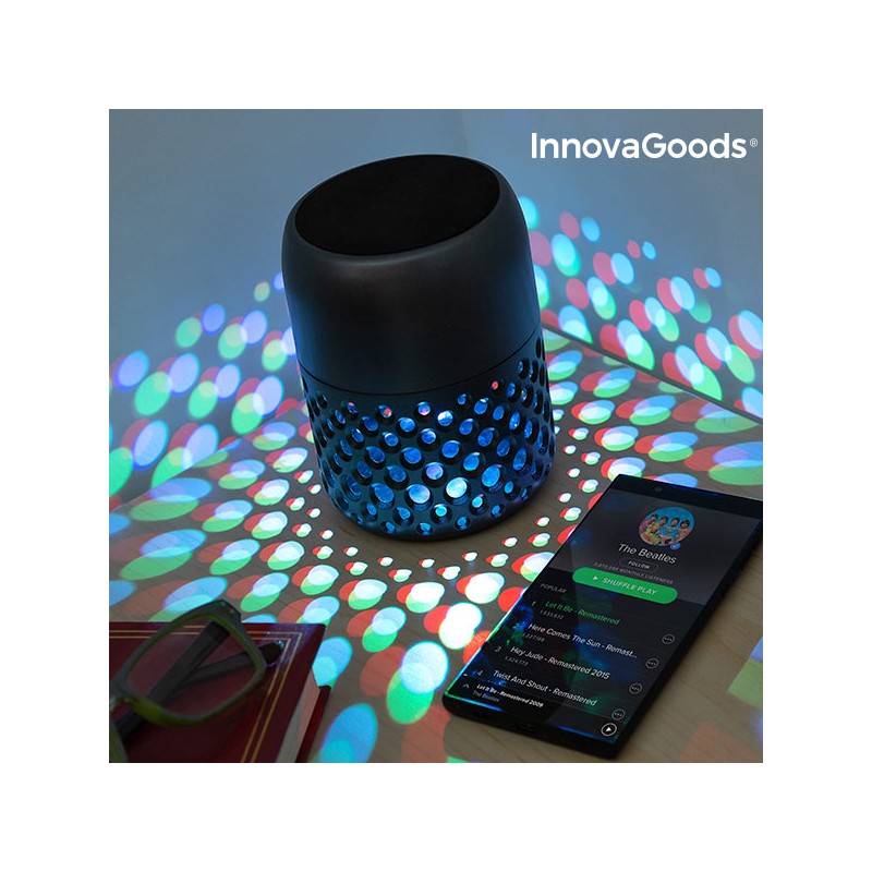 InnovaGoods Mandalamp Wiederaufladbare LED Lampe mit Bluetooth