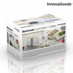 Hermetische Doppel-Lunchbox mit Besteck Bentower InnovaGoods