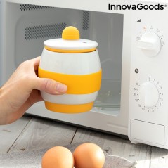 Keramischer Mikrowellen-Eierkocher mit Rezepten Eggsira