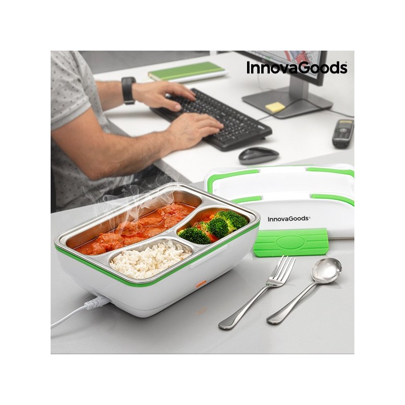 InnovaGooods Pro Elektrische Lunchbox 50W Weiß Grün