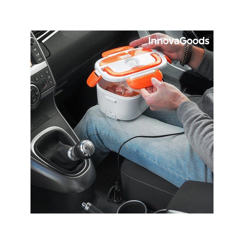 InnovaGoods 40W 12 V Elektrische Lunchbox für Autos Weiß Orange