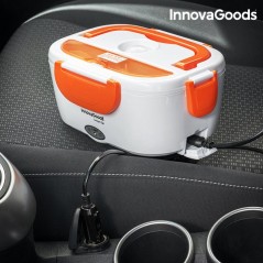 InnovaGoods 40W 12 V Elektrische Lunchbox für Autos Weiß Orange